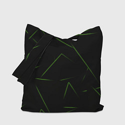 Сумка-шоппер Color green line