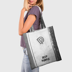 Сумка-шопер Deep Purple - white gradient по-центру, цвет: 3D-принт — фото 2