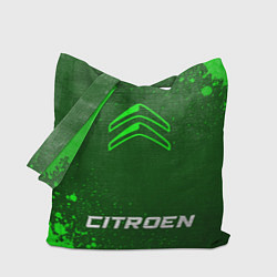 Сумка-шопер Citroen - green gradient по-центру, цвет: 3D-принт