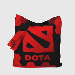 Сумка-шопер Dota - red gradient, цвет: 3D-принт