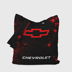 Сумка-шопер Chevrolet - red gradient по-центру, цвет: 3D-принт