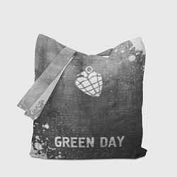 Сумка-шопер Green Day - grey gradient по-центру, цвет: 3D-принт