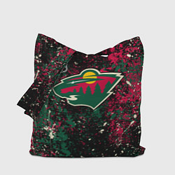 Сумка-шопер Minnesota Wild NHL black, цвет: 3D-принт