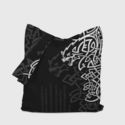 Сумка-шопер Волки верные спутники Одина, цвет: 3D-принт