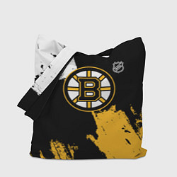 Сумка-шопер Бостон Брюинз - разлитая краска, цвет: 3D-принт
