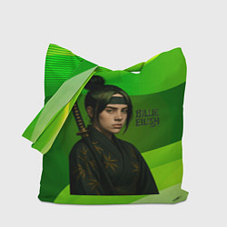 Сумка-шопер Билли Айлиш в стиле ниндзи, цвет: 3D-принт