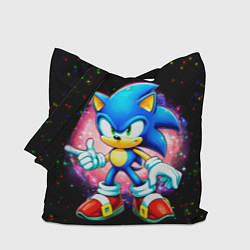 Сумка-шопер Sonic in space, цвет: 3D-принт