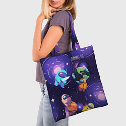 Сумка-шопер Among Us космос, цвет: 3D-принт — фото 2