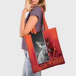 Сумка-шопер Хмурый кролик, цвет: 3D-принт — фото 2