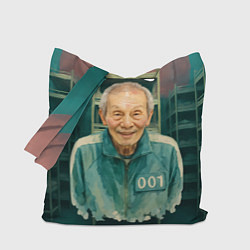 Сумка-шопер Игра в кальмара игрок 001, цвет: 3D-принт