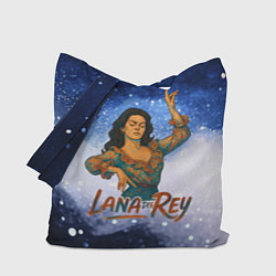 Сумка-шопер Lana Del Rey танцует, цвет: 3D-принт