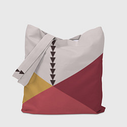 Сумка-шопер Колор-блок фруктовый чиа пудинг, цвет: 3D-принт