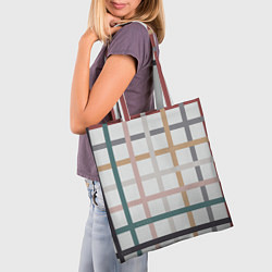 Сумка-шопер Плетенка пастельная, цвет: 3D-принт — фото 2