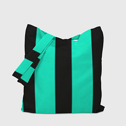 Сумка-шоппер Color light blue white line