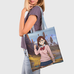 Сумка-шопер Сиратори Айра злая - Дандадан, цвет: 3D-принт — фото 2