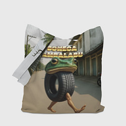 Сумка-шопер Boneca Ambalabu мем, цвет: 3D-принт