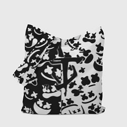 Сумка-шопер Doom x Marshmello pattern, цвет: 3D-принт