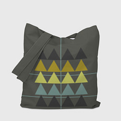 Сумка-шопер Абстрактный лес геометрический, цвет: 3D-принт