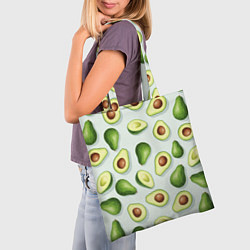 Сумка-шопер Авокадо - паттерн, цвет: 3D-принт — фото 2