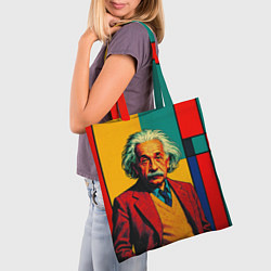 Сумка-шопер Эйнштейн поп-арт, цвет: 3D-принт — фото 2