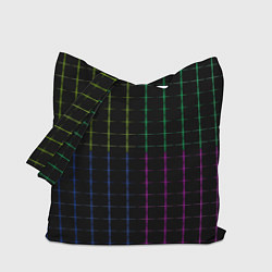 Сумка-шоппер Color black multicolored stripes