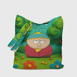 Сумка-шопер Довольный Эрик Картман, цвет: 3D-принт