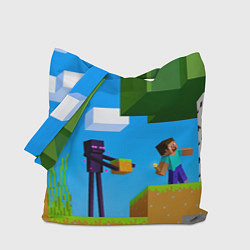 Сумка-шоппер Эндермен помогает героям