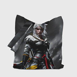 Сумка-шопер Цири из Ведьмака, цвет: 3D-принт