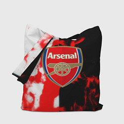 Сумка-шопер Арсенал огонь, цвет: 3D-принт