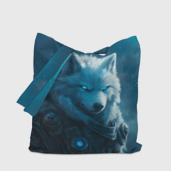 Сумка-шопер Воин волк зимой, цвет: 3D-принт