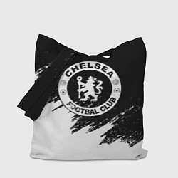 Сумка-шопер Чели белые краски текстура, цвет: 3D-принт