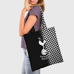 Сумка-шопер Тоттенхэм клетка шахматная, цвет: 3D-принт — фото 2
