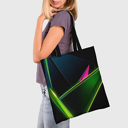 Сумка-шопер Неоновое освещение, цвет: 3D-принт — фото 2