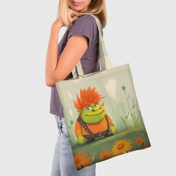 Сумка-шопер Маленький Шрек с рыжими волосами, цвет: 3D-принт — фото 2
