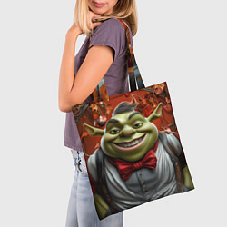 Сумка-шопер Шрек в деловом костюме, цвет: 3D-принт — фото 2