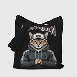 Сумка-шопер Кот хулиган, цвет: 3D-принт