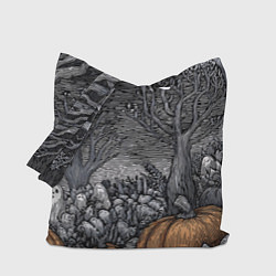 Сумка-шопер Осенние шалости духов, цвет: 3D-принт