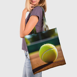 Сумка-шопер Теннисный мяч на закате, цвет: 3D-принт — фото 2
