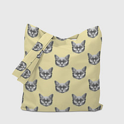 Сумка-шопер Котик, цвет: 3D-принт