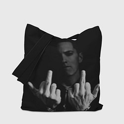 Сумка-шопер Eminem Fuck, цвет: 3D-принт