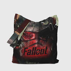 Сумка-шопер Fallout Red, цвет: 3D-принт