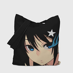 Сумка-шопер Black Rock Shooter - глаза Мато Курои, цвет: 3D-принт