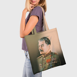 Сумка-шопер Иосиф Сталин, цвет: 3D-принт — фото 2