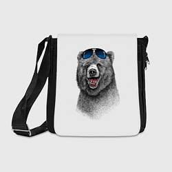 Сумка на плечо Счастливый медведь, цвет: 3D-принт