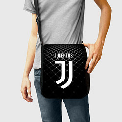 Сумка на плечо FC Juventus: Black Lines, цвет: 3D-принт — фото 2