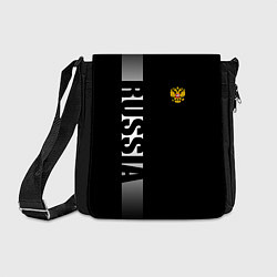 Сумка на плечо Russia: Black Line, цвет: 3D-принт