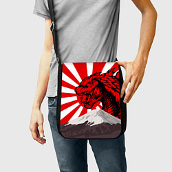 Сумка на плечо Japanese Godzilla, цвет: 3D-принт — фото 2