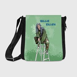 Сумка на плечо Billie Eilish: Green Motive, цвет: 3D-принт