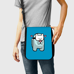 Сумка на плечо Nyan Cat Among Us, цвет: 3D-принт — фото 2