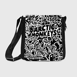 Сумка на плечо Arctic monkeys Pattern, цвет: 3D-принт